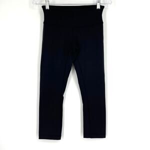 Lululemon Wunder Under Crop III 22" Black Size 4 Full On Luon